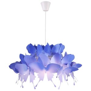 LAMPA wisząca FARFALLA LP-3439/1P blue Light Prestige dekoracyjna OPRAWA dziecięcy zwis motyle niebieskie