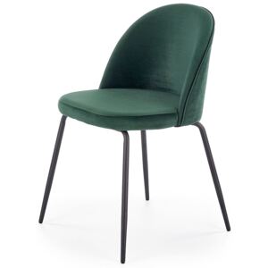 Krzesło tapicerowane Anvar - zielone