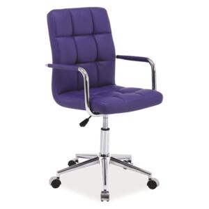 Fotel obrotowy Q-022 fioletowy/ekoskóra