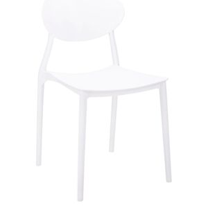 Krzesło białe plastikowe Modesto Flex