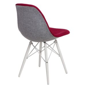 Krzesło P016W Duo czerwono szare/white