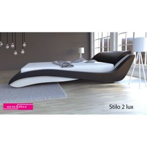 Łóżko do sypialni Stilo-2 Lux skóra naturalna, 180x200