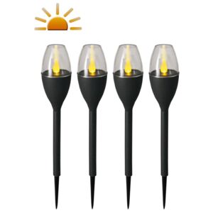 Luxform Ogrodowe mini lampy solarne LED Jive, 4 szt., szare, 41466