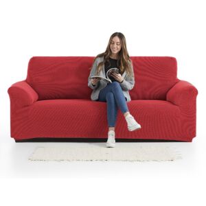Pokrowiec na dwuosobową sofę Creta czerwony czerwony