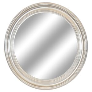 LUSTRO ELZA w srebrnej okrągłej ramie FI53 kolor: srebrny, Materiał: Drewno, rozmiar ramy: FI53, rozmiar lustra: FI38, EAN: 5903949790337