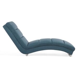 Fotel niebieski - kanapa - sofa - szezlong - leżanka - LUNULA