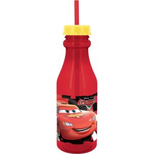 Butelka ze słomką Cars 3 500 ml czerwony DISNEY