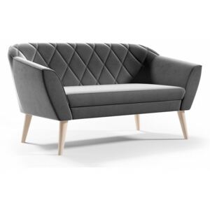 Sofa w stylu skandynawskim VIVA 2 - szary / R91