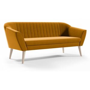 Nowoczesna sofa tapicerowana PIRS 3 - miodowy / R41