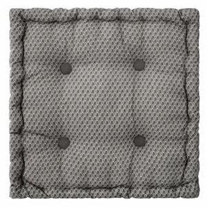 Elegancka kwadratowa poduszka podłogowa OTTO w kolorze szarym