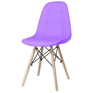 Ivar krzesło tapicerowane fioletowe - ekoskóra
