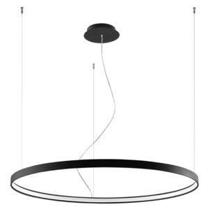 Czarna lampa wisząca LED ring - EXX230-Riwas