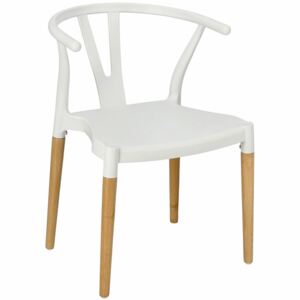 Skandynawskie krzesło z tworzywa Wicker PP