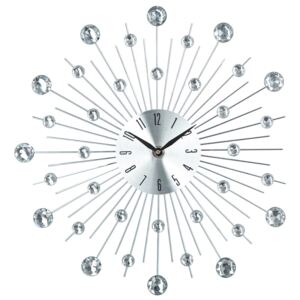 Zegar ścienny ATMOSPHERA CREATEUR D'INTERIEUR, srebrny, 33x4x33 cm