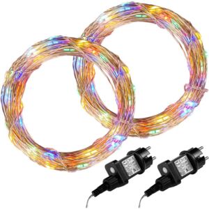 Zestaw 2 sztuk drutów świetlnych 200 LED - w kolorze