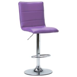 Krzesło barowe vidaXL, fioletowe, sztuczna skóra