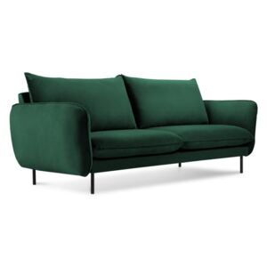Zielona aksamitna sofa Cosmopolitan Design Vienna, 160 cm