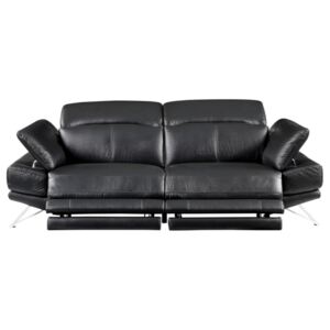 3-osobowa sofa PUNO z elektryczną funkcją relaksu– Kolor czarny