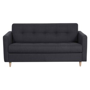 Rozkładana 3-osobowa sofa GANOA z tkaniny - Kolor antracytowy
