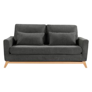 Rozkładana 3-osobowa sofa BOSKO - Kolor antracytowy