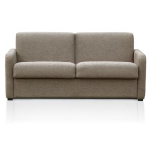 3-osobowa rozkładana sofa TOMAKA typu express z tkaniny – Kolor beżowy