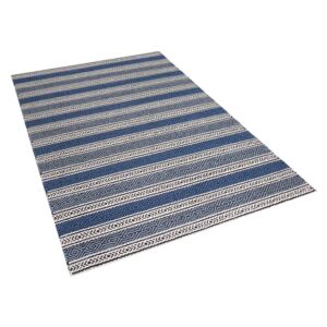Dywan bawełniany 140 x 200 cm niebiesko-szary PATNOS