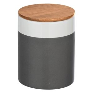 Ceramiczny pojemnik z bambusową pokrywką Wenko Malta, 950 ml