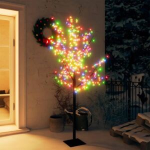 Drzewko świąteczne, 200 kolorowych LED, kwiat wiśni, 180 cm