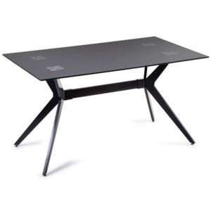 Stół Baso Szklany Black 140x80 cm