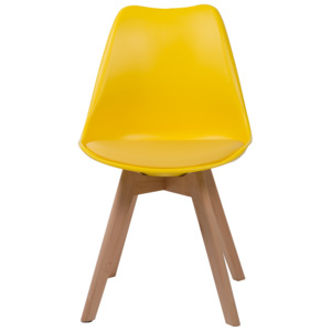 Nowoczesne krzesło 53e-7 żółte