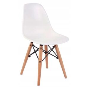 Małe krzesełko krzesło dla dzieci DSW retro białe