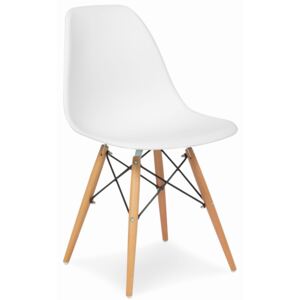 Nowoczesne krzesło design modern DSW retro biały