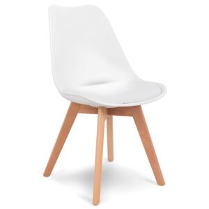 Nowoczesne krzesło design modern DSW retro biały