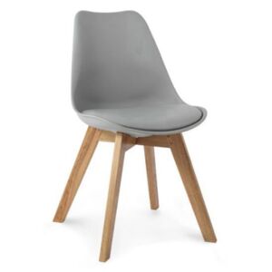 Nowoczesne krzesło design modern DSW retro szary