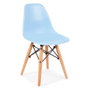 Małe krzesełko krzesło dla dzieci DSW retro niebieskie