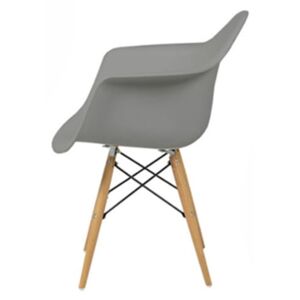Nowoczesne krzesło design modern DAW retro szary