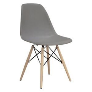 Nowoczesne krzesło design modern DSW retro szary