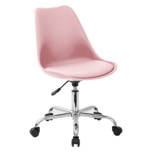 Fotel obrotowy biurowy krzesło biurowe obrotowe różowe