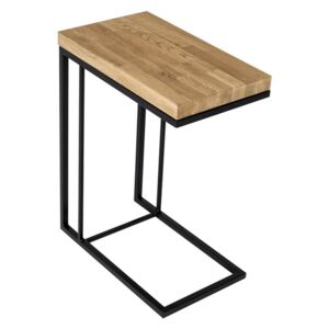 Nowoczesny stolik Loft Functional z drewnianym blatem - Kapelańczyk