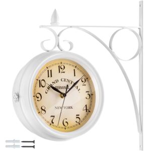Tectake 402773 zegar ścienny w stylu vintage - biały