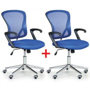 Krzesło biurowe STYLUS 1+1 Gratis, niebieski