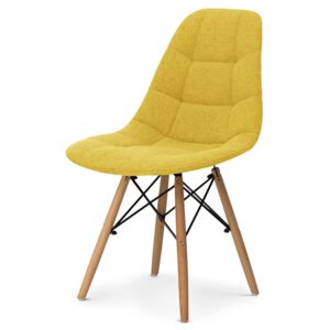 Krzesło w stylu skandynawskim Margarett żółte