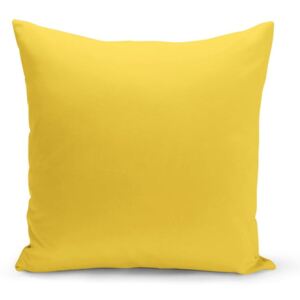 Żółta poduszka Lisa, 43x43 cm