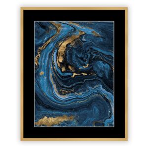 Obraz Abstract Blue&Gold I 40 x 50cm