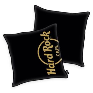 Mała poduszka Hard Rock Cafe Gold print, 40 x 40 cm