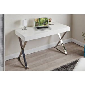 Białe nowoczesne biurko GRACE 100 cm