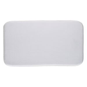 Dywanik łazienkowy TAPIS MEMOI FORME, 80x50 cm, kolor biały