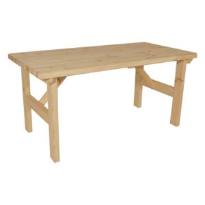 Drewniany stół ogrodowy Darina - bez wykończenia powierzchni - 160 cm