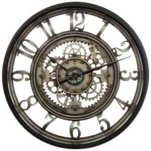 Zegar ścienny MECA w stylu loft, Ø 51 cm, szary