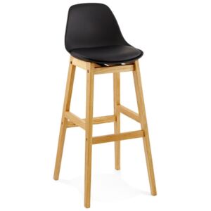 Czarne krzesło barowe Kokoon Design Elody